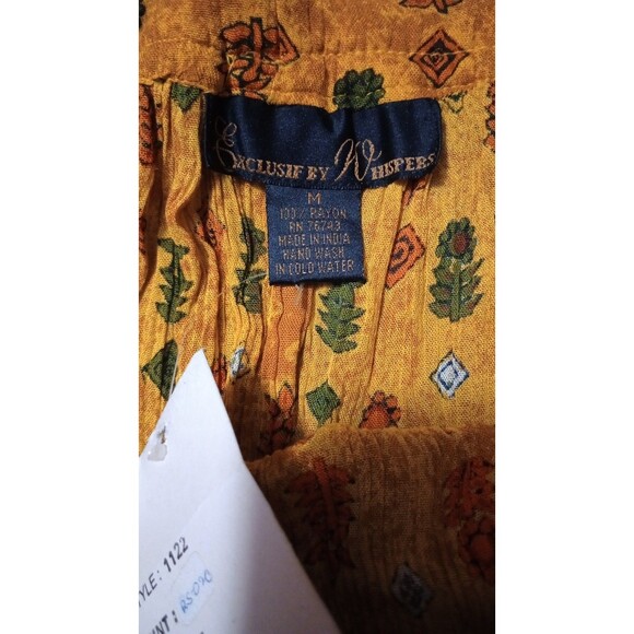 Exclusive By Whispers Maxi Skirt Sz M Button Front Tribal Boho Aztec Hippie - Picture 4 of 7